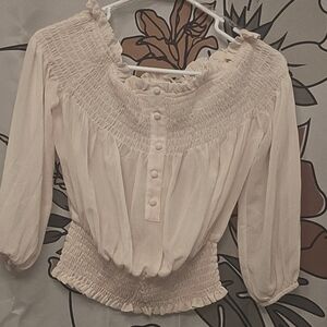 Lace off the shoulder top